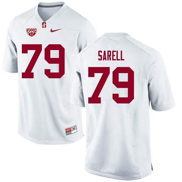 Men Stanford Cardinal #79 Foster Sarell College Football Jerseys Sale-White - Click Image to Close